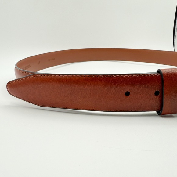 Johnston &‎ Murphy Brown Leather Dress Belt Mens Size 44 - Picture 3 of 8